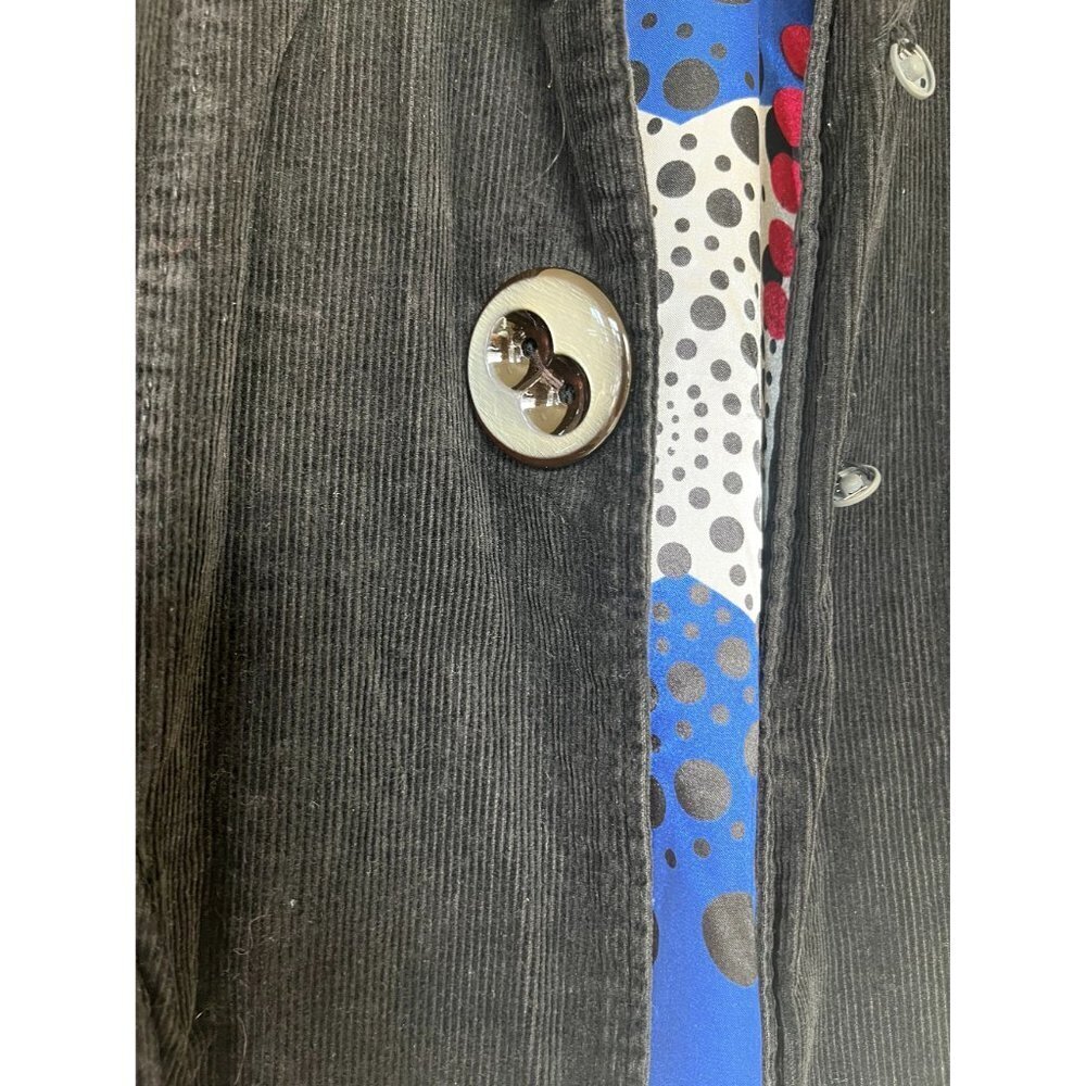 Adorable Jolt Boho Corduroy Black Coat - Picture 8 of 14
